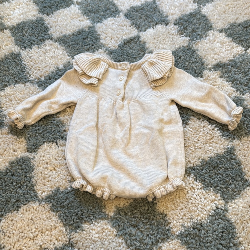 Janie and Jack Sweater Onesie - Picture 3 of 3